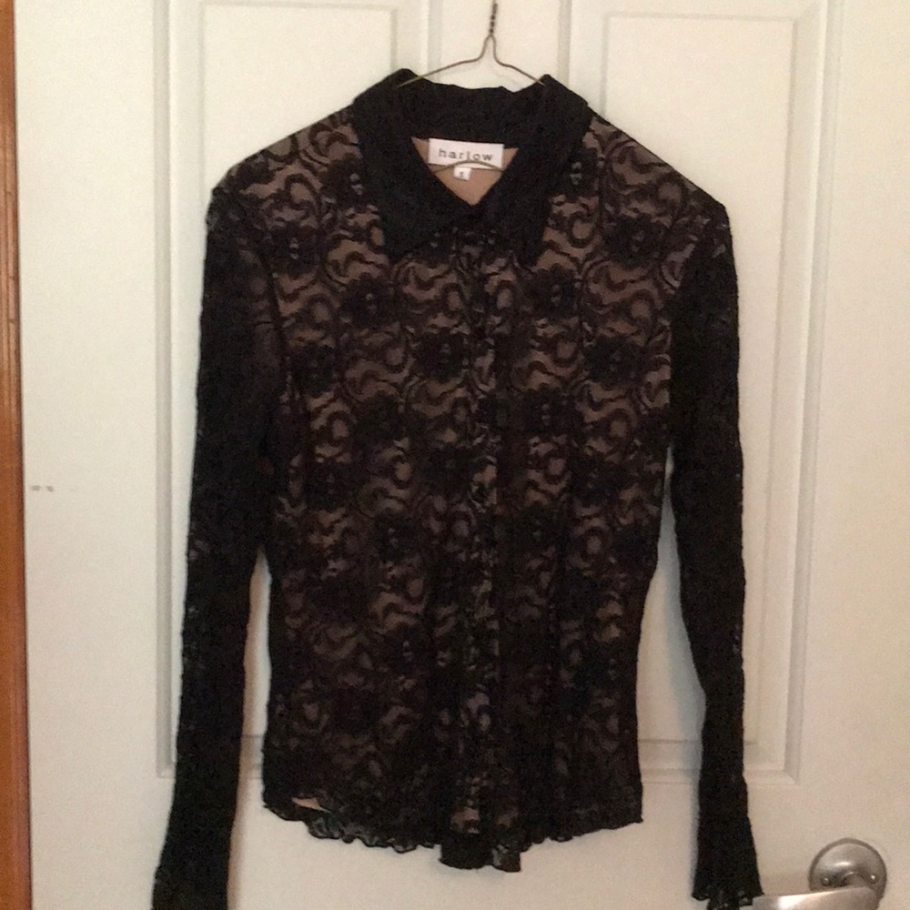 Beautiful black lace blouse - Small - BNWT